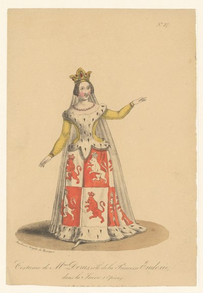 Julie Dorus-Gras dans le rôle de la princesse Eudoxie dans l
