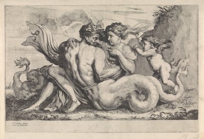 Sirène et triton - Théodorus van Kessel