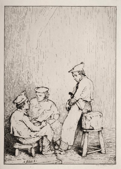 La Carte - Auguste Theodule Ribot