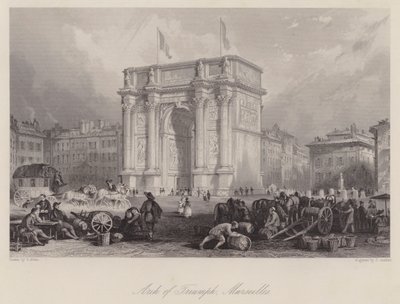 Arc de Triomphe, Marseille (gravure) - Thomas (after) Allom