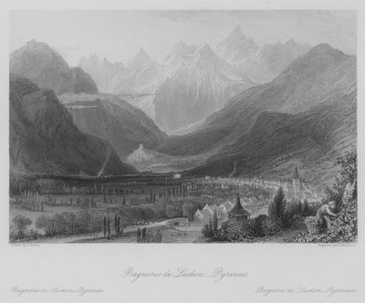 Bagnères-de-Luchon, Pyrénées - Thomas (after) Allom