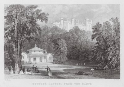 Château de Belvoir, depuis la laiterie - Thomas (after) Allom