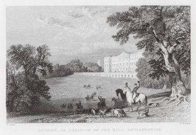 Burley, ou Burleigh on the Hill, Rutlandshire (gravure) - Thomas (after) Allom