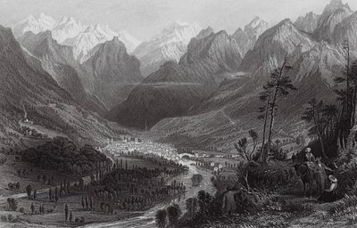 Cauterets, dans les Pyrénées - Thomas (after) Allom