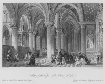 Chapelle de la Vierge, Église abbatiale, Saint-Denis - Thomas (after) Allom