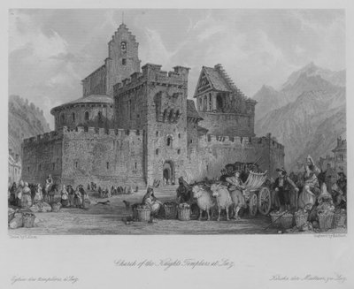 Église des Templiers, à Luz - Thomas (after) Allom