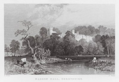 Haddon Hall, Derbyshire (gravure) - Thomas (after) Allom