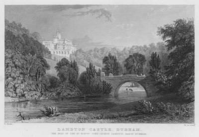 Château de Lambton, Durham, la résidence de John-George Lambton, Baron Durham - Thomas (after) Allom