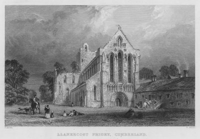Prieuré de Llanercost, Cumberland (gravure) - Thomas (after) Allom