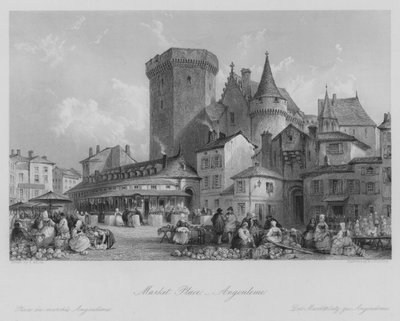 Place du Marché, Angoulême - Thomas (after) Allom