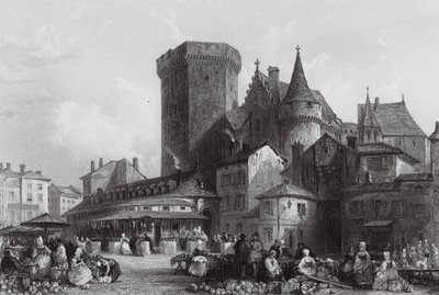 Place du marché, Angoulême - Thomas (after) Allom