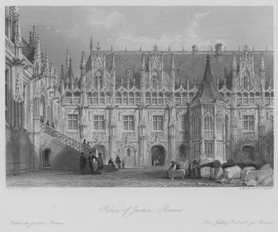 Palais de Justice, Rouen - Thomas (after) Allom
