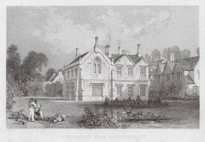 Scrivelsby Hall, Lincolnshire (gravure) - Thomas (after) Allom