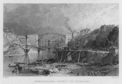 Sunderland, Comté de Durham - Thomas (after) Allom