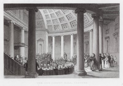 Le Nouveau County Hall, Chester (gravure) - Thomas (after) Allom