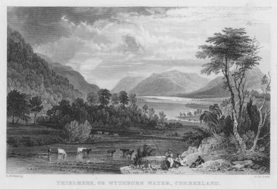 Thirlmere, ou Wythburn Water, Cumberland - Thomas (after) Allom