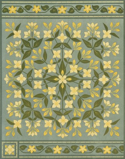 Dessin pour un coussin tiré de "The Art of Embroidery, A Treatise on the Practise of Decorative Needlework" (L