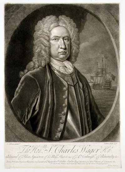 Portrait de Sir Charles Wager (1666-1743) Amiral de l