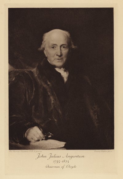 John Julius Angerstein, Président de Lloyd