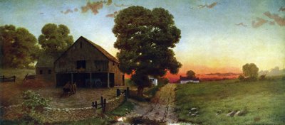 Un coucher de soleil dans le New Hampshire - Thomas (after) Moran