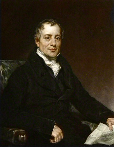 Portrait de David Ricardo - gravure d