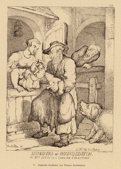 Les humeurs de Houndsditch - Thomas (after) Rowlandson