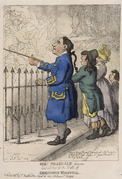 John Rosedale, marin, guide visiteur du hall de l