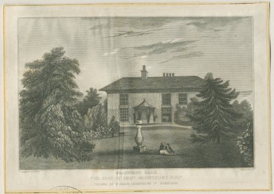 Checkley - Beauhurst Hall, nd [c 1820-1830] - Thomas (after) Underwood