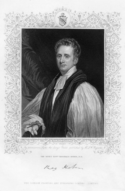 Reginald Heber 1783-1826, évêque de Calcutta, 19e siècle - Thomas A. Woolnoth
