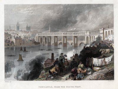 Pont de haut niveau sur le Tyne à Newcastle - Thomas Abiel Prior