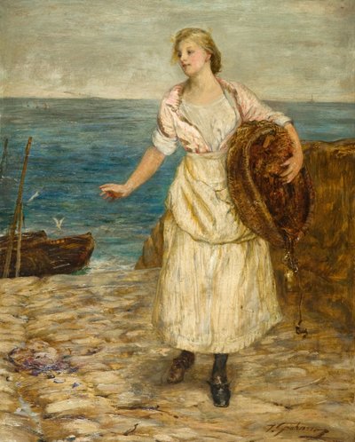 La fille qui appâte les lignes - Thomas Alexander Ferguson Graham