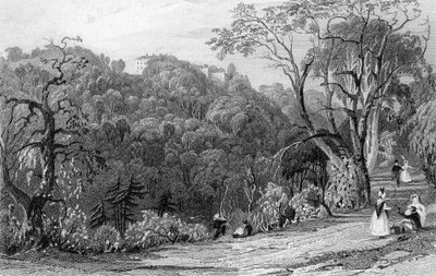 Château Eden Hall, Durham, 1833 - Thomas Allom