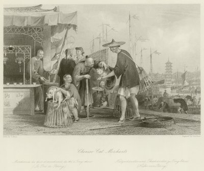 Marchands de chats chinois - Thomas Allom