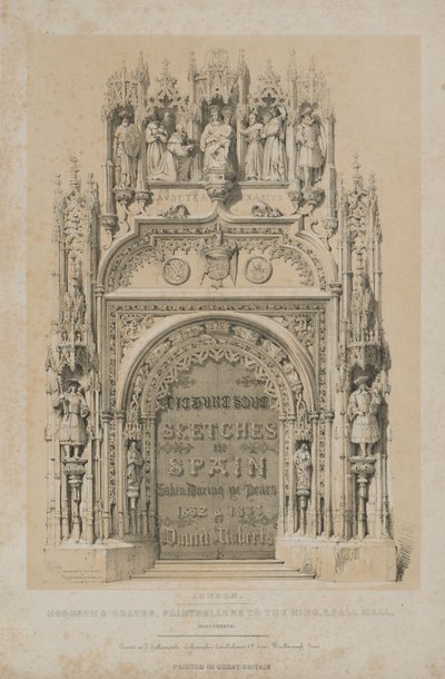 Croquis pittoresques en Espagne : Page de titre - Thomas Allom