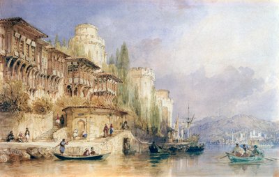 Le Bosphore, avec les châteaux d