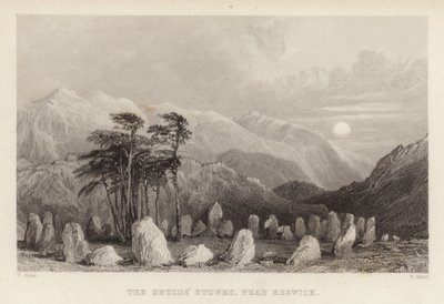 La Pierre des Druides près de Keswick - Thomas Allom