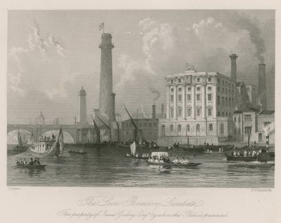 La Brasserie du Lion à Lambeth - Thomas Allom