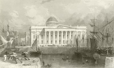 La nouvelle douane, Liverpool - Thomas Allom