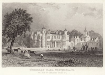 Underlay Hall en Westmoreland - Thomas Allom