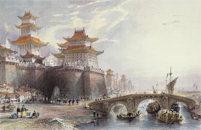Porte occidentale de Pékin, c.1850 - Thomas Allom