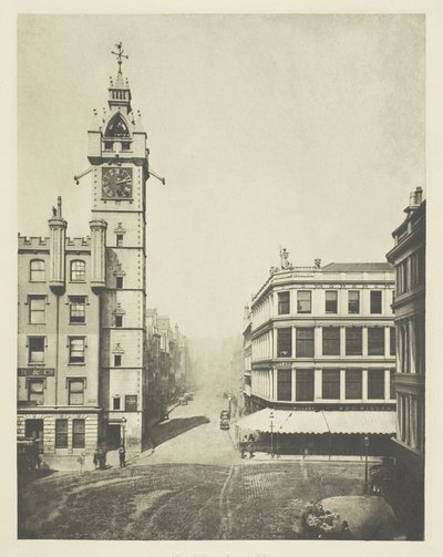 La rue principale depuis la croix - Thomas Annan