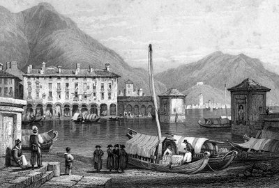 Côme et le lac de Côme, Lombardie, Italie, 19e siècle - Thomas Barber