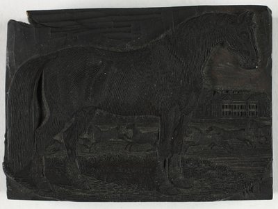 Bloc de bois pour Le Cheval Noir, d