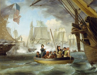 Le commodore Perry à la bataille du lac Érié - Thomas Birch