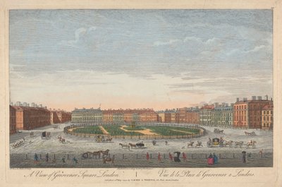Vue de Grosvenor Square, Londres - Thomas Bowles