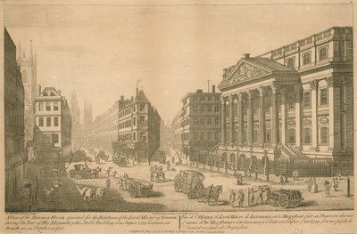 Vue de la Mansion House, résidence du Lord Maire de Londres - Thomas Bowles