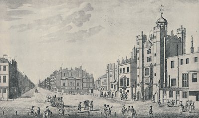Devant le palais St. James, Pall Mall, 1740-1760 - Thomas Bowles