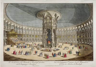 La Rotonde dans les jardins de Ranelagh, Chelsea, Londres, vers 1750 - Thomas Bowles