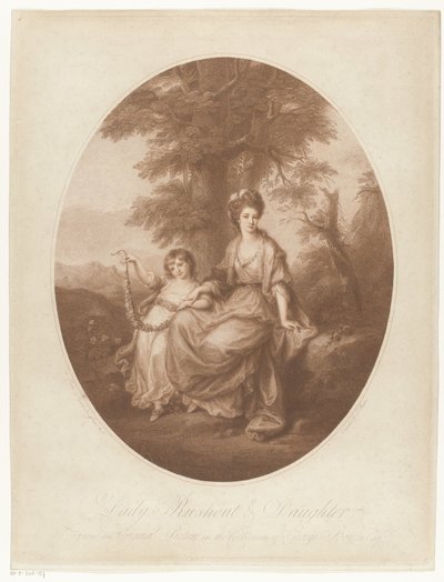 Portrait de Lady Rebecca Northwick et sa fille Anne Rushout - Thomas Burke
