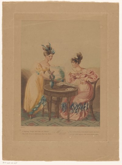 Femme peignant derrière une table - Thomas Busby